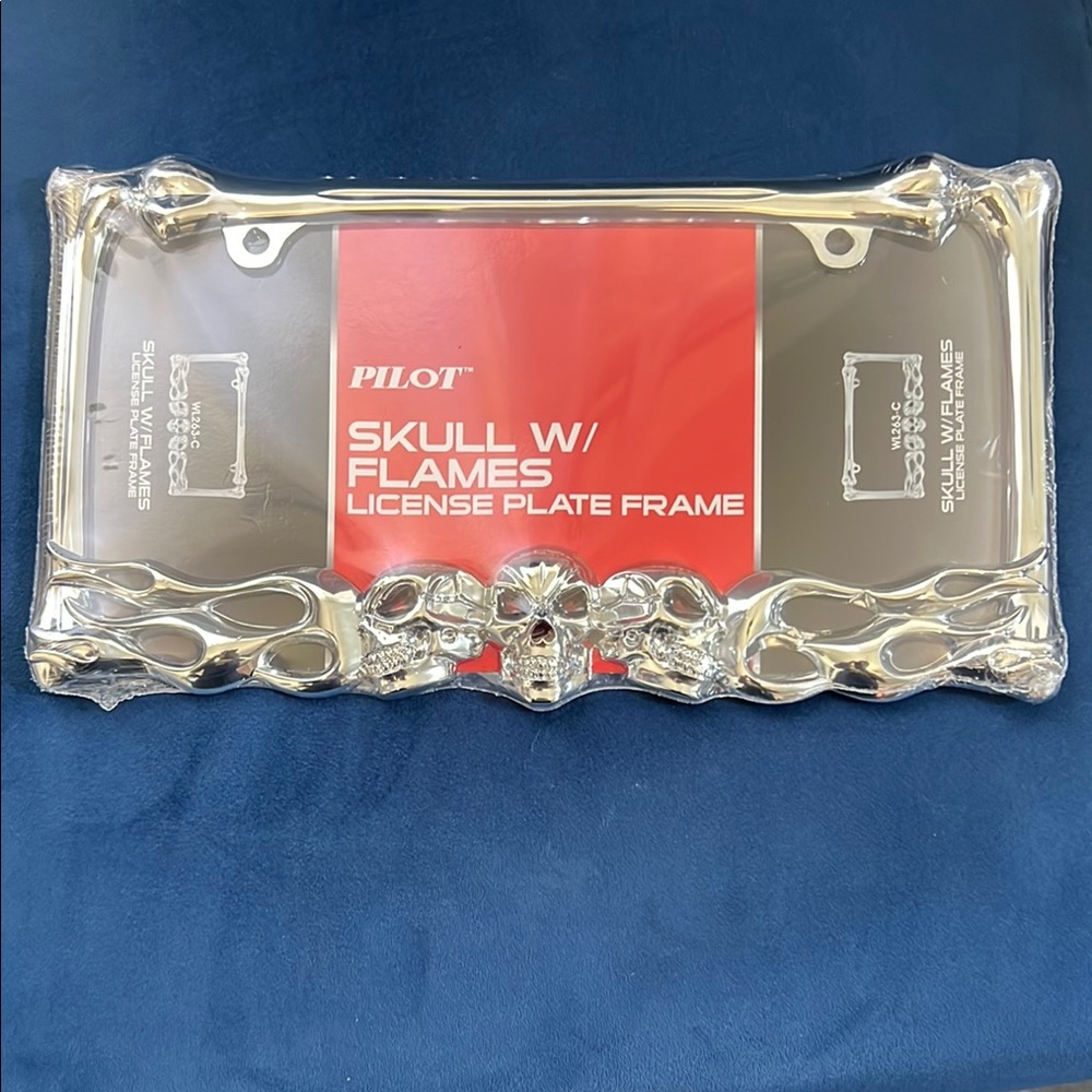 Universal license plate cover made of stainless steel,